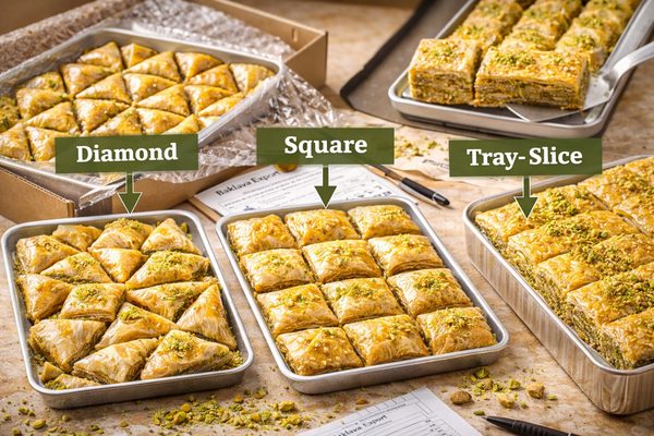Classic Baklava Cuts: Diamond, Square, Tray-Slice Classic Baklava Cuts: Diamond, Square, Tray-Slice — Baklava Academy