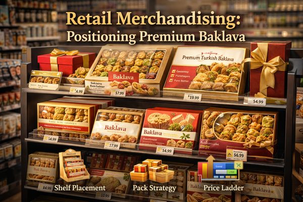 Retail Merchandising: Positioning Premium Baklava Retail Merchandising: Positioning Premium Baklava — Baklava Academy