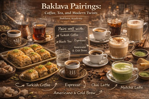 Baklava Pairings: Coffee, Tea, and Modern Twists Baklava Pairings: Coffee, Tea, and Modern Twists — Baklava Academy