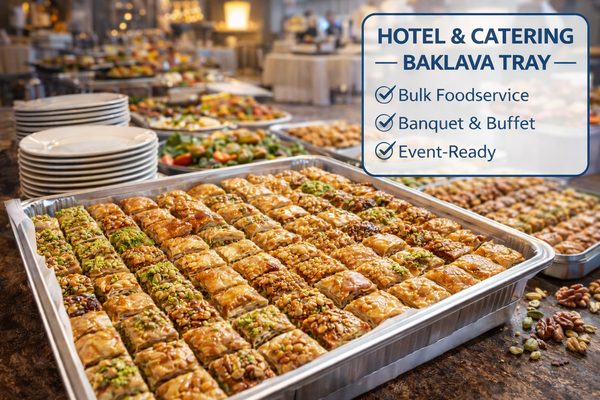 Hotel and Catering Baklava Tray bulk format for horeca export
